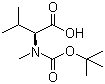 Boc-N-甲基-L-缬氨酸分子式结构图