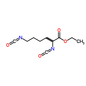 L-赖氨酸二异氰酸酯分子式结构图