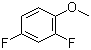 2,4-二氟苯甲醚分子式结构图