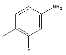 3-氟-4-甲基苯胺分子式结构图