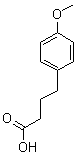 4-(4-甲氧基苯基)丁酸分子式结构图