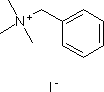 苄基三甲基碘化铵分子式结构图