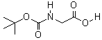 N-叔丁氧羰基甘氨酸分子式结构图