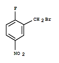 2-氟-5-硝基溴苄分子式结构图