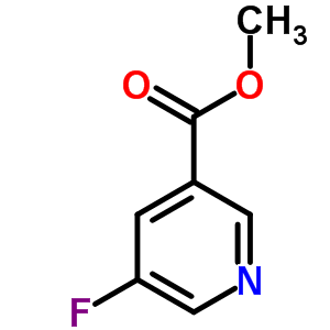 5-氟吡啶-3-甲酸甲酯分子式结构图