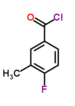 4-氟-3-甲基苯甲酰氯分子式结构图