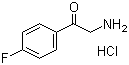 2-氨基-4'-氟苯乙酮盐酸盐分子式结构图