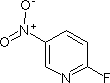 2-氟-5-硝基吡啶分子式结构图