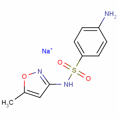 磺胺甲恶唑钠分子式结构图