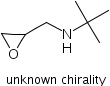 (S)-3-叔丁氨基-1,2-环氧丙烷分子式结构图