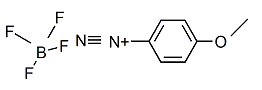 4-甲氧苯重氮四氟硼酸盐分子式结构图
