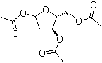 1,3,5-三乙酰基-2-脱氧-D-赤式戊呋喃糖分子式结构图