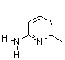 4-氨基-2,6-二甲基嘧啶分子式结构图