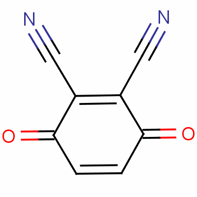 2,3-二氰基对苯醌分子式结构图