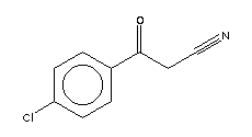 4-氯苯甲酰乙腈分子式结构图