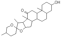 番麻皂素分子式结构图