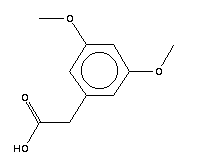 3,5-二甲氧基苯基乙酸分子式结构图