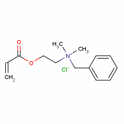 丙烯酰氧乙基二甲基苄基氯化铵分子式结构图