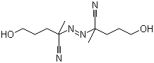 4,4'-偶氮双(4-氰基-1-戊醇)分子式结构图