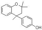 4-(3,4-二氢-2,2,4-三甲基-2H-1-苯并呋喃)苯酚分子式结构图