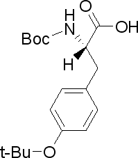 Boc-O-叔丁基-L-酪氨酸分子式结构图