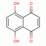 5,8-二羟基-1,4-萘醌分子式结构图