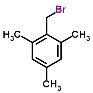 2,4,6-三甲基溴化苄分子式结构图