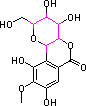 岩白菜素分子式结构图