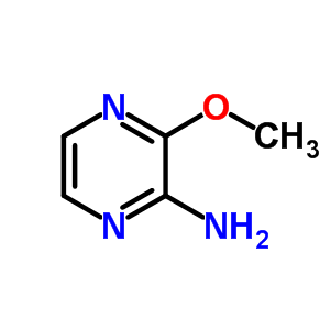 2-氨基-3-甲氧基吡嗪分子式结构图