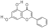 5,7-二羟基黄酮分子式结构图