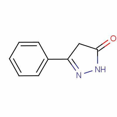 3-苯基-5-吡唑啉酮分子式结构图