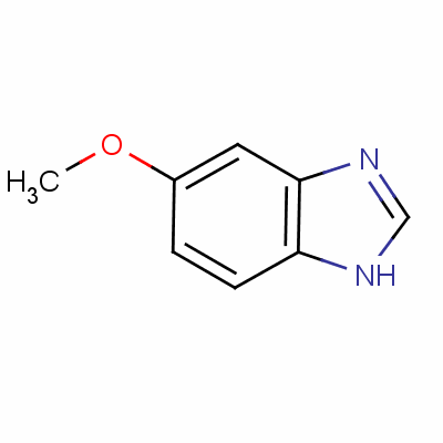 5-甲氧基苯并咪唑分子式结构图