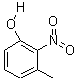 2-硝基-3-甲基苯酚分子式结构图