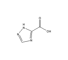 1H-1,2,4-三氮唑-3-羧酸分子式结构图