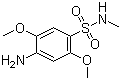 2,5-二甲氧基-4-甲氨基磺酰苯胺分子式结构图