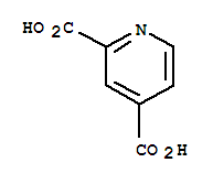 2,4-吡啶二羧酸分子式结构图