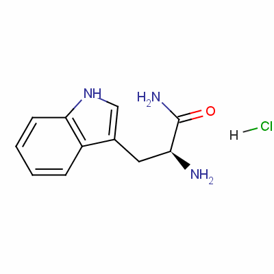 L-色氨酰胺盐酸盐分子式结构图