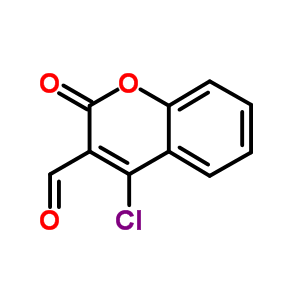 4-氯-3-甲酰基香豆素分子式结构图