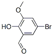 5-溴-2-羟基-3-甲氧基苯甲醛分子式结构图