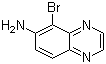 6-氨基-5-溴喹喔啉分子式结构图