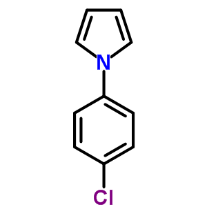 1-(4-氯苯基)吡咯分子式结构图