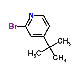 2-溴-4-叔丁基吡啶分子式结构图