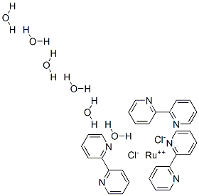 六水合三(2,2-联吡啶)氯化钌分子式结构图