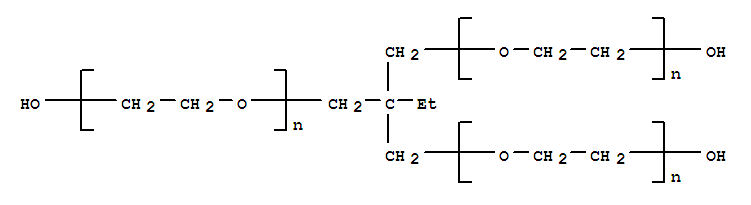 三羟甲基丙烷乙氧基化物 （2.5 EO/OH）分子式结构图