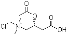 O-乙酰基-L-肉碱盐酸盐分子式结构图