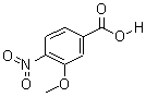 3-甲氧基-4-硝基苯甲酸分子式结构图