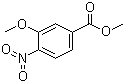 3-甲氧基-4-硝基苯甲酸甲酯分子式结构图