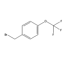 4-(三氟甲氧基)溴苄分子式结构图