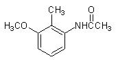 2-甲基-3-甲氧基乙酰苯胺分子式结构图