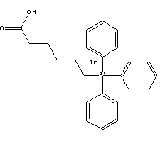 5-羧戊基三苯基溴化膦分子式结构图